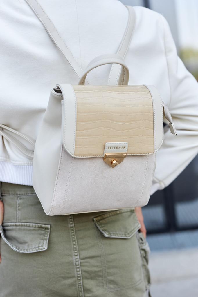 Women's backpack PTN PLEC-ALE-1-0296 Baige