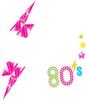 Naklejki Kryształki Ozdoba Na Twarz Disco Lata 80
