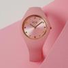 ICE WATCH ICE cosmos Watch with Silicone Rubber Strap Official Import Women's (Quartz Pink) -