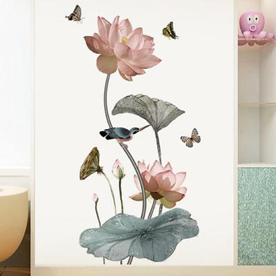 Lotus Wandaufkleber Große Dekorative Aufkleber Wohnzimmer Wohnkultur
