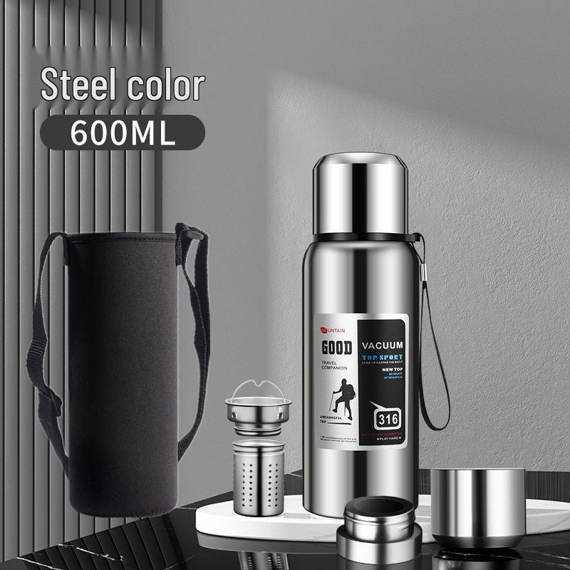 Large Portable 316 Stainless Steel Thermos Kettle - Vacuum Insulated Travel Mug