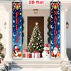 2D Flat, 2D Flat - 2D Flat, 2D Flat - 2D Flat Banner [Party Banner, Flag] 2pcs, Polyester Material, Spanish Christmas Happy Theme Decorative Welcome C
