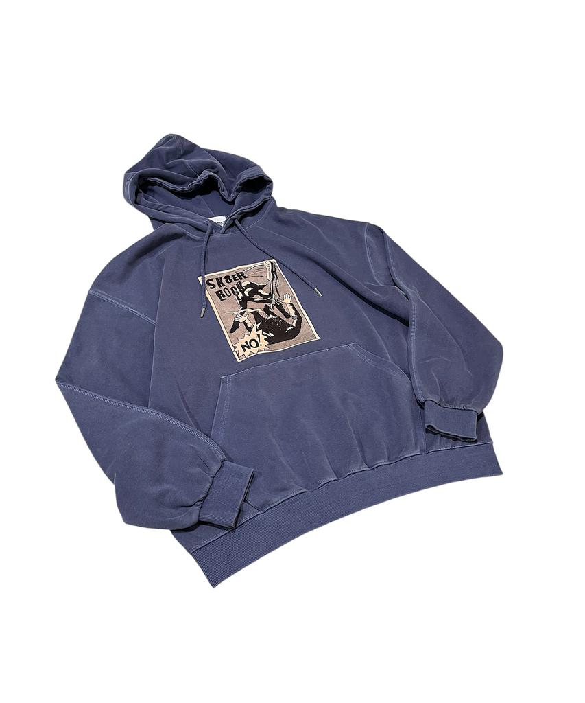 SK8ER ROCK No Control Pigment Sweat Hooded (Navy)