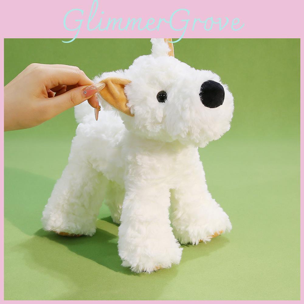 Plush West Highland Terrier Dog Toy With Super Soft Short Pile For Kids And Collectors