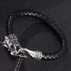 Stylish Cross-Border Punk Leather Bracelet: High-End Personalized Woven Design