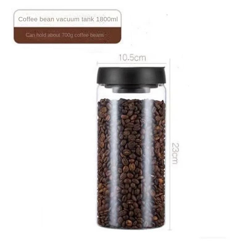 Borosilicate Glass Kitchen Storage Jars, Coffee Canisters with Airtight Lid Seal, Food Storage Containers Tea, Sugar, Candy