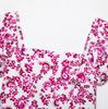 European and American style, new women's clothing, foreign style bubble short-sleeved printed corset top