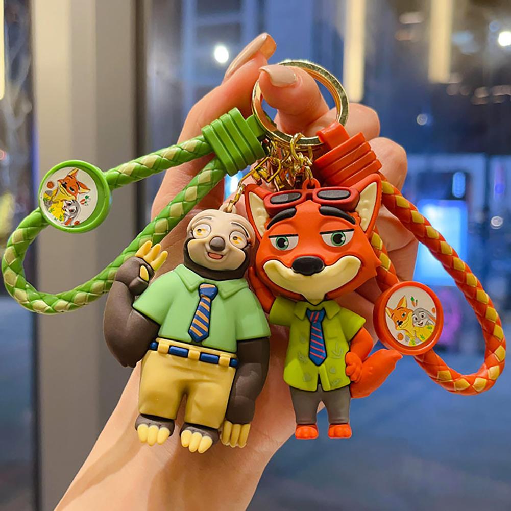 Kawaii Animal Keychain Key Ring Bag Charm for Backpack Purse Car Key Accessories Ornament Gift for Child
