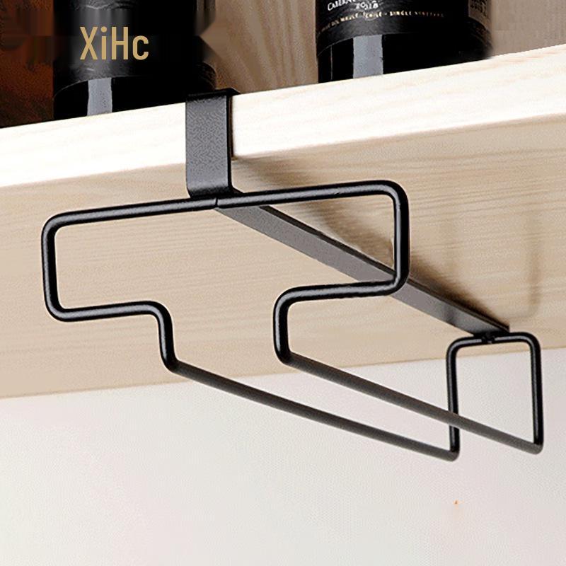 Punch-Free Creative Wine Glass Hanging Rack, High-Foot Red Wine Glass Storage