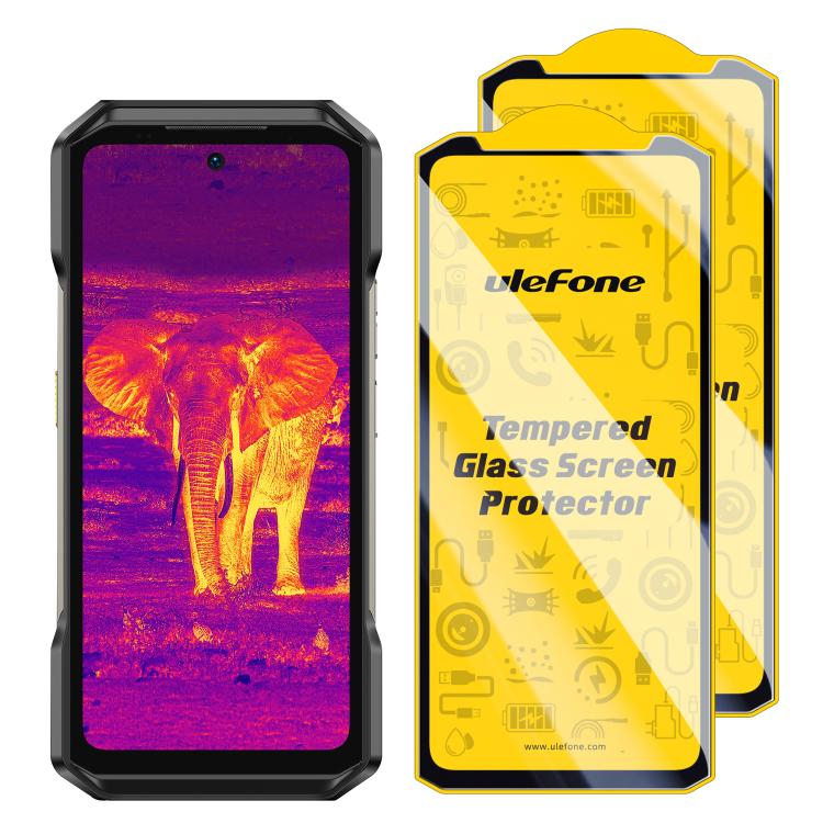 2 pezzi / Confezione Ulefone 9H HD Anti Impronta Vetro Temperato Proteggi Schermo