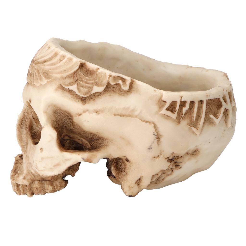 Donice w kształcie czaszki, Donice z żywicy, Rękodzieło, Personalizowane wyposażenie domu, Ozdoby barowe