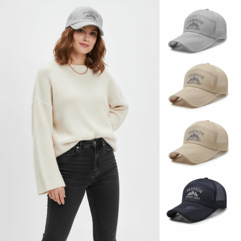 Mountain Embroidery Summer Baseball Cap Adjustable Outdoor Sports Hats For Man Women Unisex