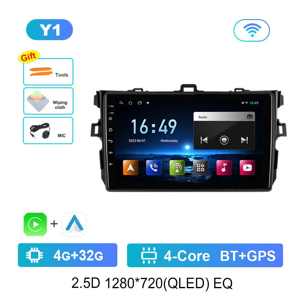 Android 14 Car Radio Multimedia Player for Toyota Corolla 2006 - 2013 GPS Navigation WiFi HD Screen BT DSP Stereo Auto Tools
