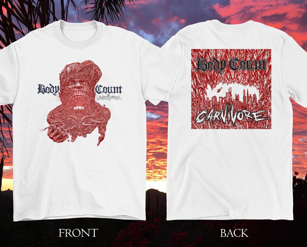 

2 Сторони Carnivore Band - Футболка Body Count Класична Біла Унісекс S-5XL 1J0496 Футболка Унісекс L