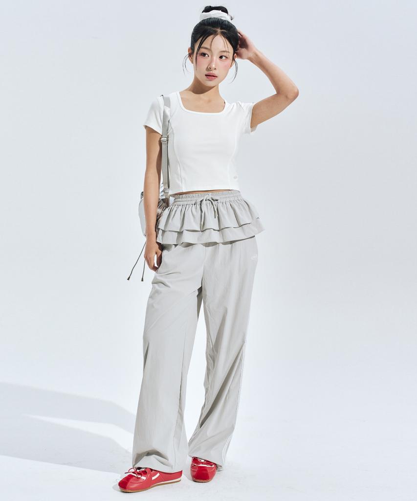 ZEROPLANET Claire Square Tech T-Shirt White