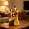 Family of 3 Statue Gift Idea Faceless Resin Sculpture Sentimental Parent and Children
