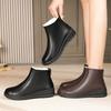 Winter Cotton Shoes Soft-soled Leather Shoes Middle-aged and Elderly Non-slip Short Boots Snow Boots Velvet Warm