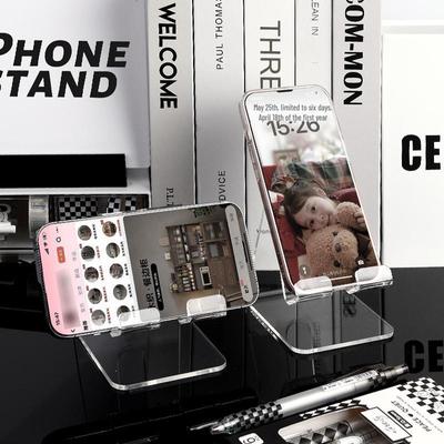 Premium Akryl Bord Mobiltelefonstativ - Gjennomsiktig Displayholder