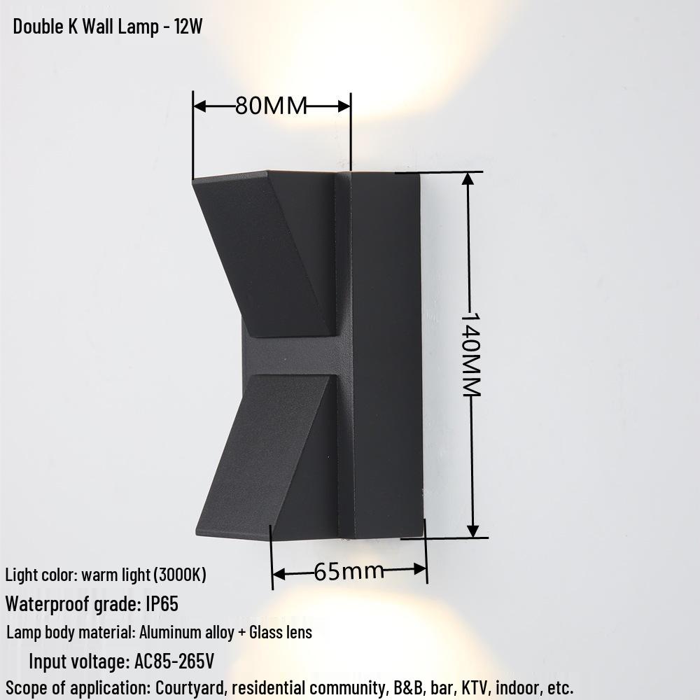 Creative Waterproof Wall Lamp for Living Rooms, Bedrooms, Hallways, and Staircases