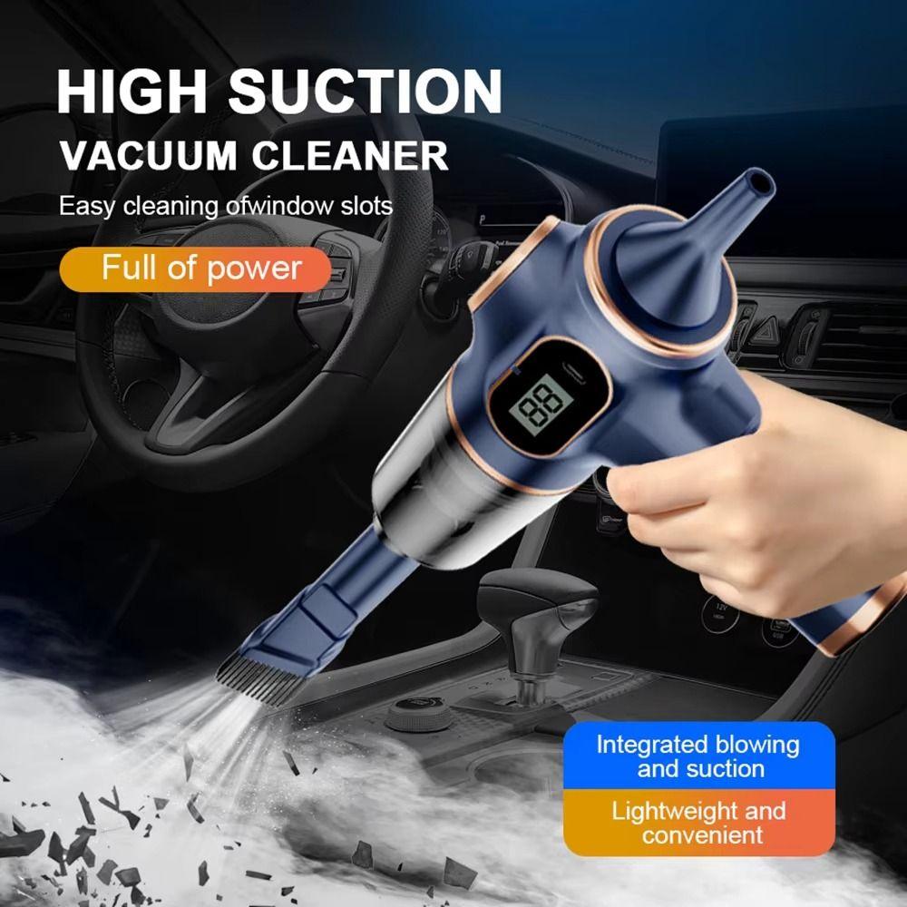 120W High Suction Wireless Vacuum Cleaner LCD Display Handheld Vacuum Cleaner  Car Cleaning