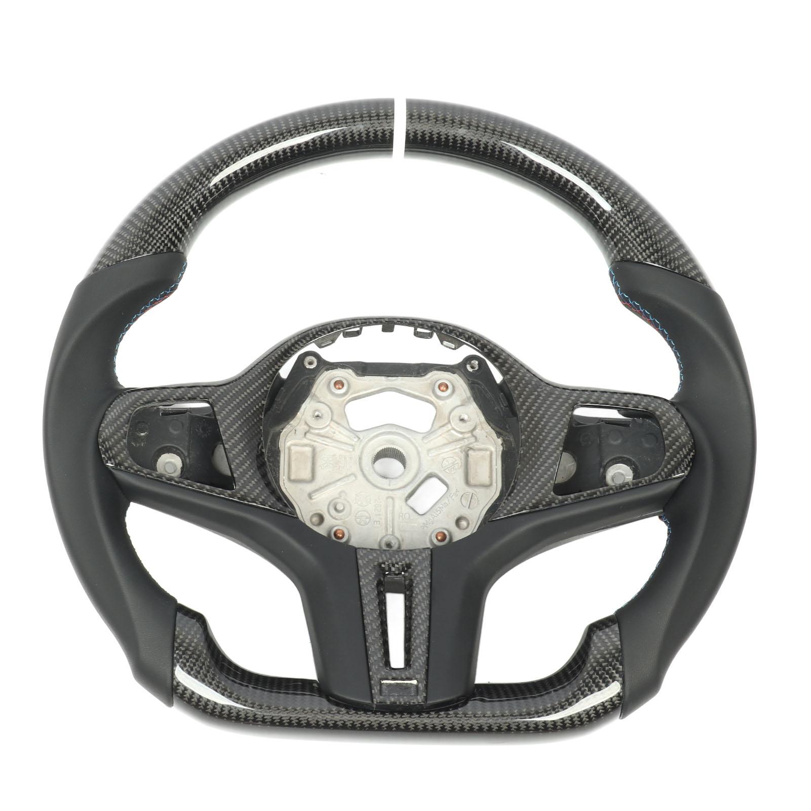 

Рулевое колесо из углеволокна гладкая кожа с центральными накладками для M3 M4 G80 G82 G83 F4X G2X M Sport