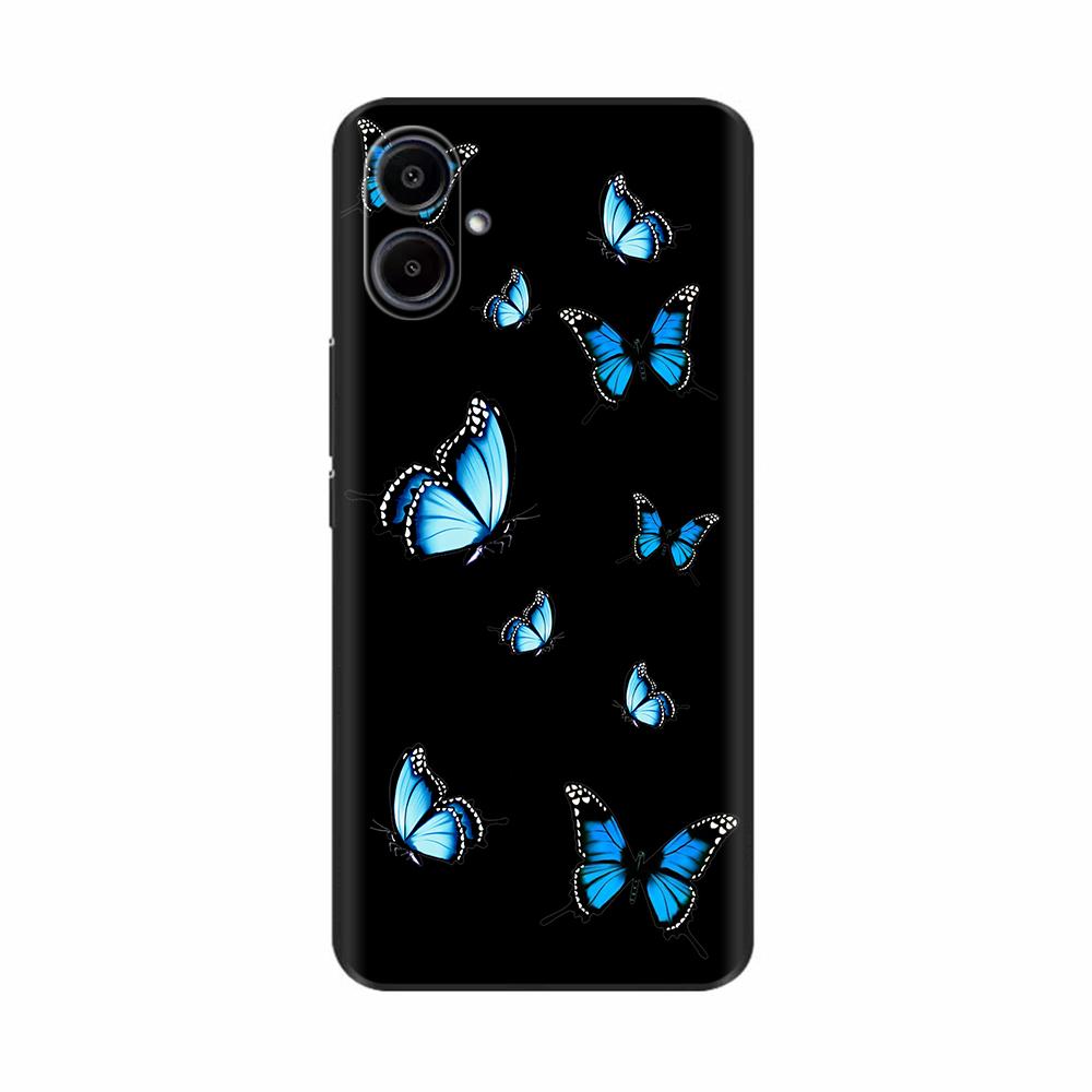 For Samsung A07 4G Case Beautiful Flower Protective Anti-fall Silicone Phone Back Cover For Samsung Galaxy A07 Cases A 07 Fundas