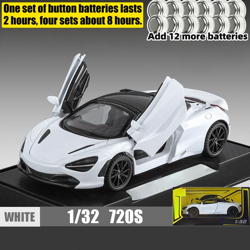 1/32 McLaren 720s Supercar Sports Alloy Diecast Model Car Sound & Light High Simulation Hobby Collection Birthday Gifts for Boy