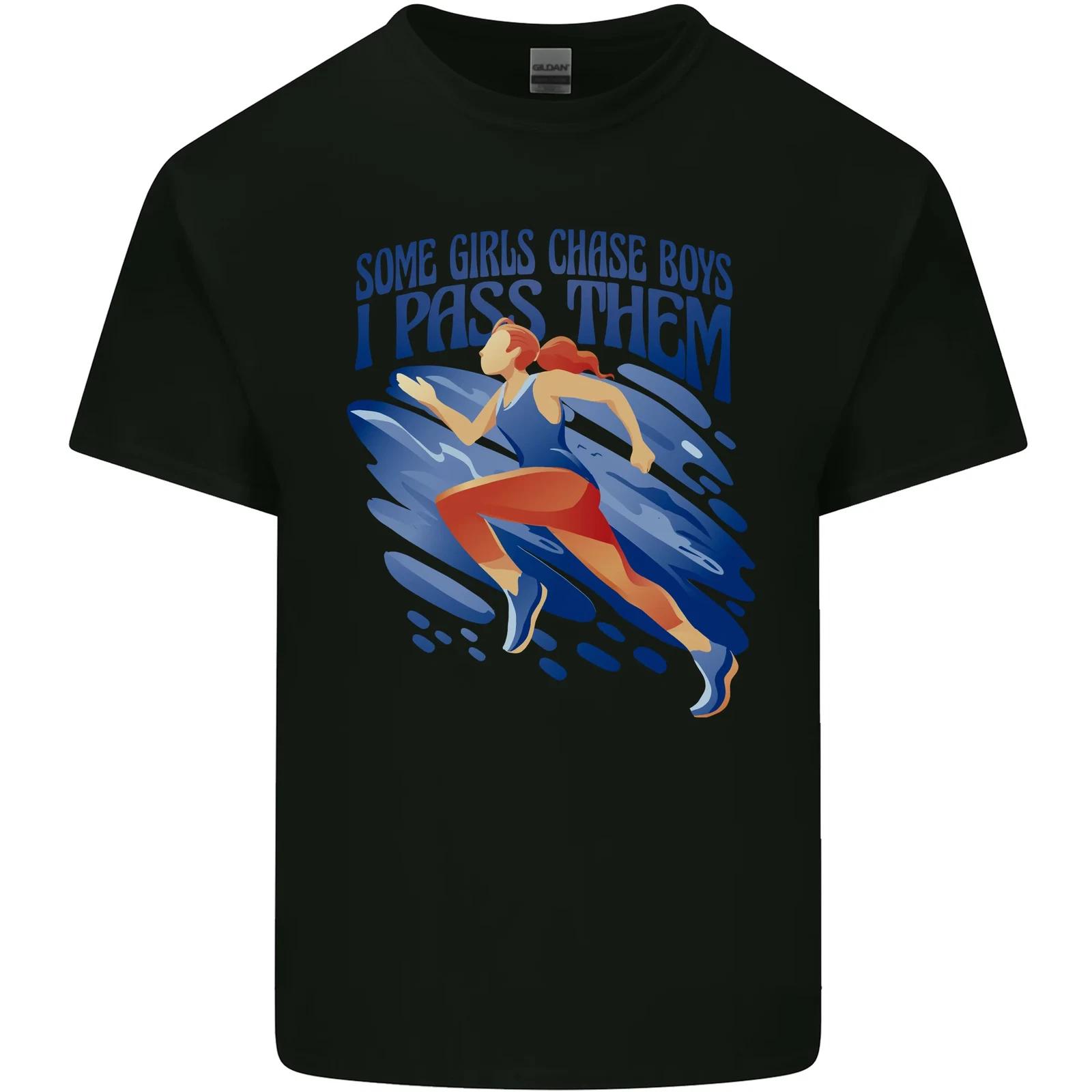 Chase Boys Running Marathon Cross Country Runner Kids T-Shirt Childrens S
