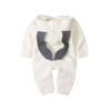 Newborn Infant  Boy Winter Warm Coat Knit Outwear Hooded Jumpsuit