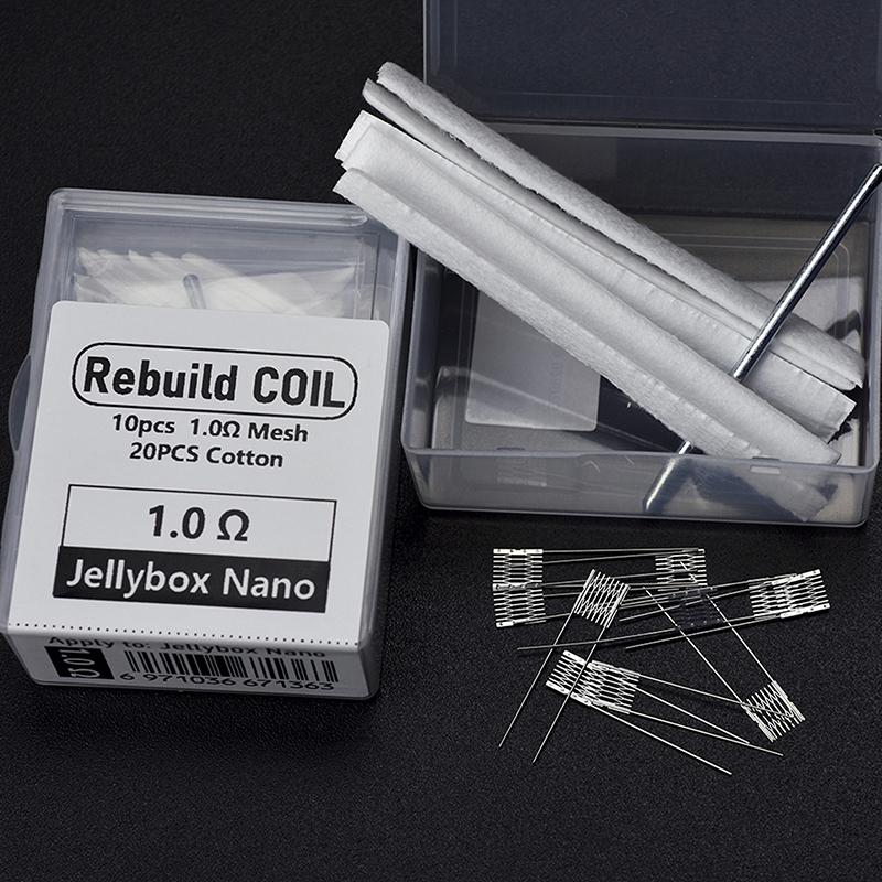 Diy Tool Rebuild Kit Mesh Coil Resistance Wire 0.6/1.0Ohm For Jellybox Nano