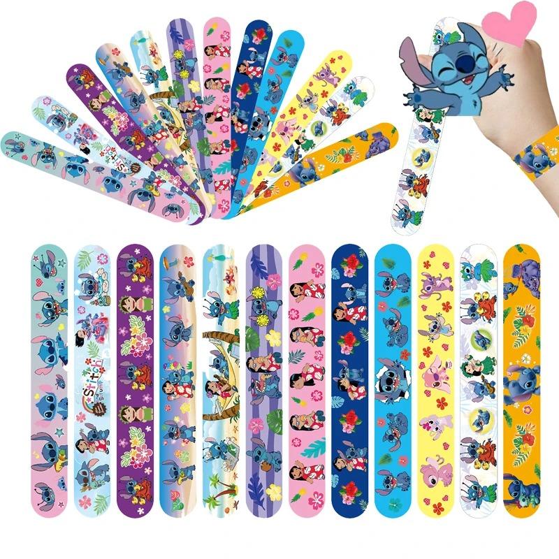 Discover Intime Unisex Kids 12Pcs Liloandstitch Playthings Stitch Wristbands A Aariety Of Anime Doll Characters Children Pat Circle Instructive Birth Date Gifts Cm
