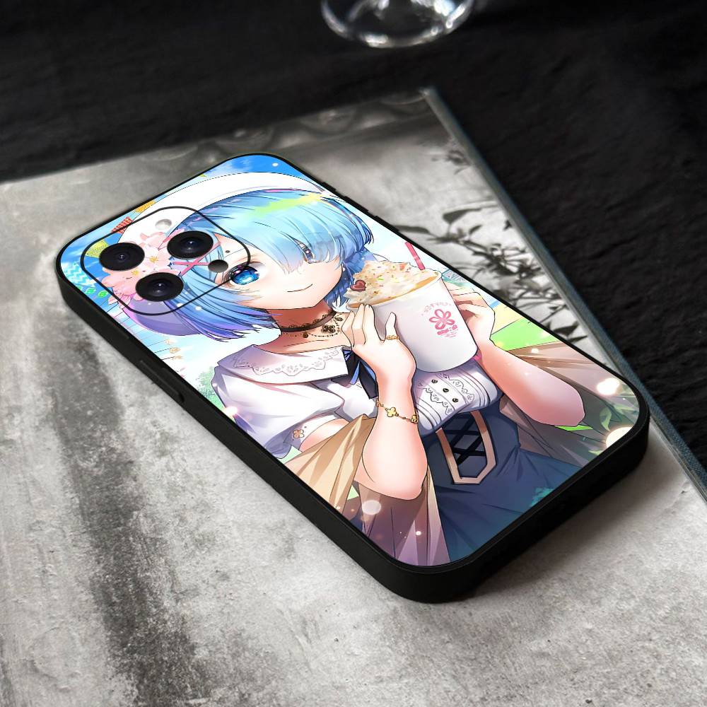 ReZero Rem Phone Case Silicone Soft For IPhone 17 Air 16 15 14 13 12 11 Plus Pro Max Plus