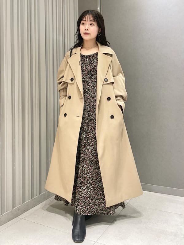 Crepe Satin Print Dress FWFO251074MIX0