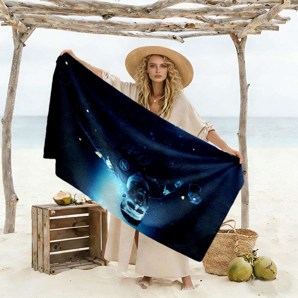 Ronaldo's Dynamic Leap Beach Towel Soft Durable Quick-Dry Comfortable Lightweight Portable for Swimming,Beach,Camping, Travel, Beach Accessories,Gym