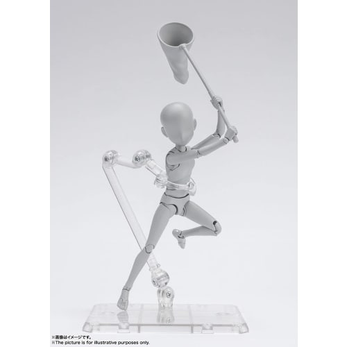 TAMASHII NATIONS S.H.Figuarts Body-kun - Ken Sugimori - Edition DX SET (Gray Color Ver.) Approximately 130mm PVC & ABS Movable Figure BAS62102