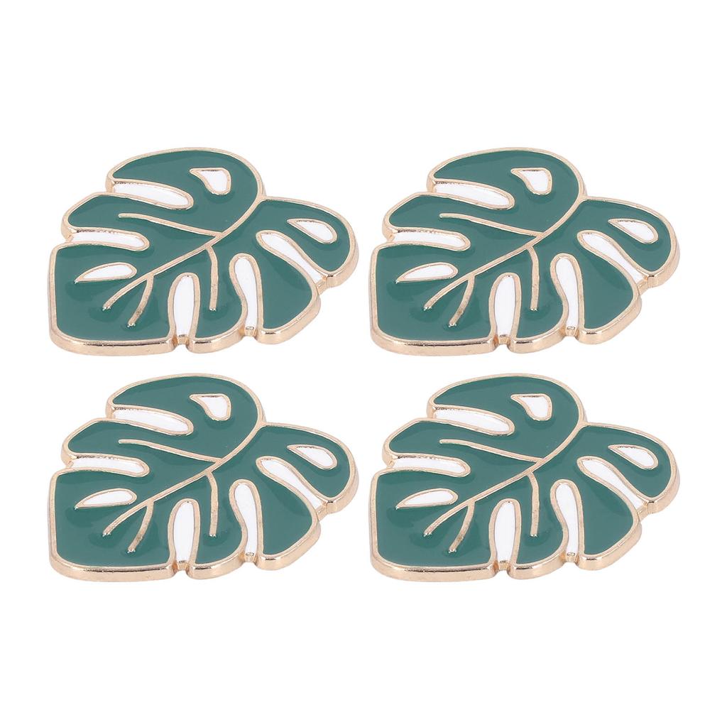 4Pcs Needle Minder Set DIY Magnet Cross Stitch Embroidery Accessories Green Leaves