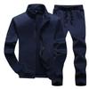 Herren Jacke Hose Einfarbig Streetwear Hautnah Beliebt Gerippte Bündchen Sweatshirt Schnürung Jogginghose