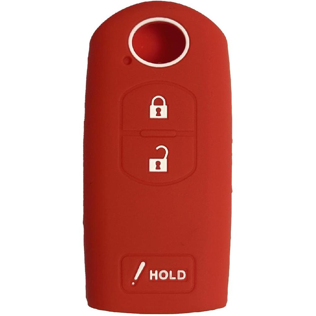 Key Fob Cover for CX5 CX7: 3 Buttons Silicone Remote Case Protector Fit for Mazda 3 Mazda CX3 CX9 CX5 CX7 2010 to  WAZSKE13D01 662FSKE13D01 KDY3675DY