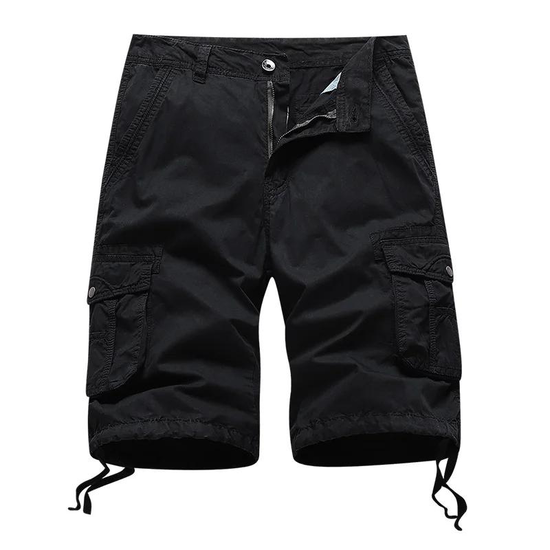 Summer Men's Cargo Shorts Cotton Breathable Casual Print Outdoor Shorts Men