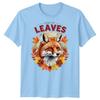 Re delle Foglie Volpe Foglie d'Autunno Stagioni T-Shirt Grafica Unisex