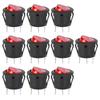 10 PCS KCD1 Round Rocker Switch Red Light Mini Circle Toggle Switches  Popcorn Maker