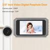3.97 In Digital Magic Eye Electronic Viewfinder Night Vision Safety Door Viewer Video Digital Door Viewer for 0.59-1.18 In Holes