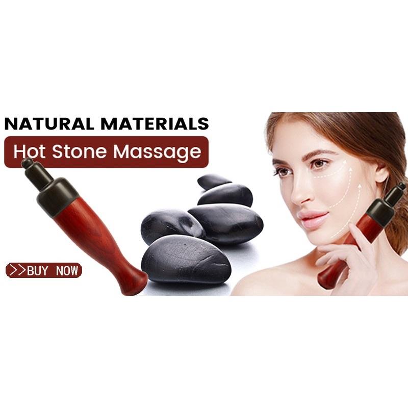 Natural Hot Stone Reflexology Tool Trigger Point Massager Gua Sha Electirc Acupuncture Pen Comb Foot Massager Stick Face Eye Spa