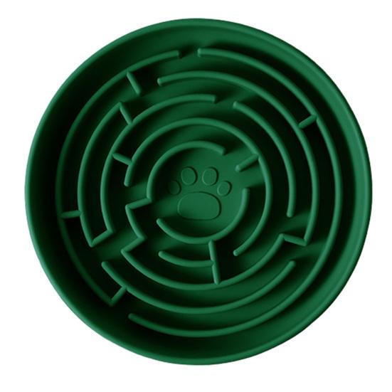 Slow Feeder Dog Bowl, Silicone Maze Slow Feeder Bowl, Prevents Choking, Suction Cup Non-Slip Dog Dish for Small to Large Dogs