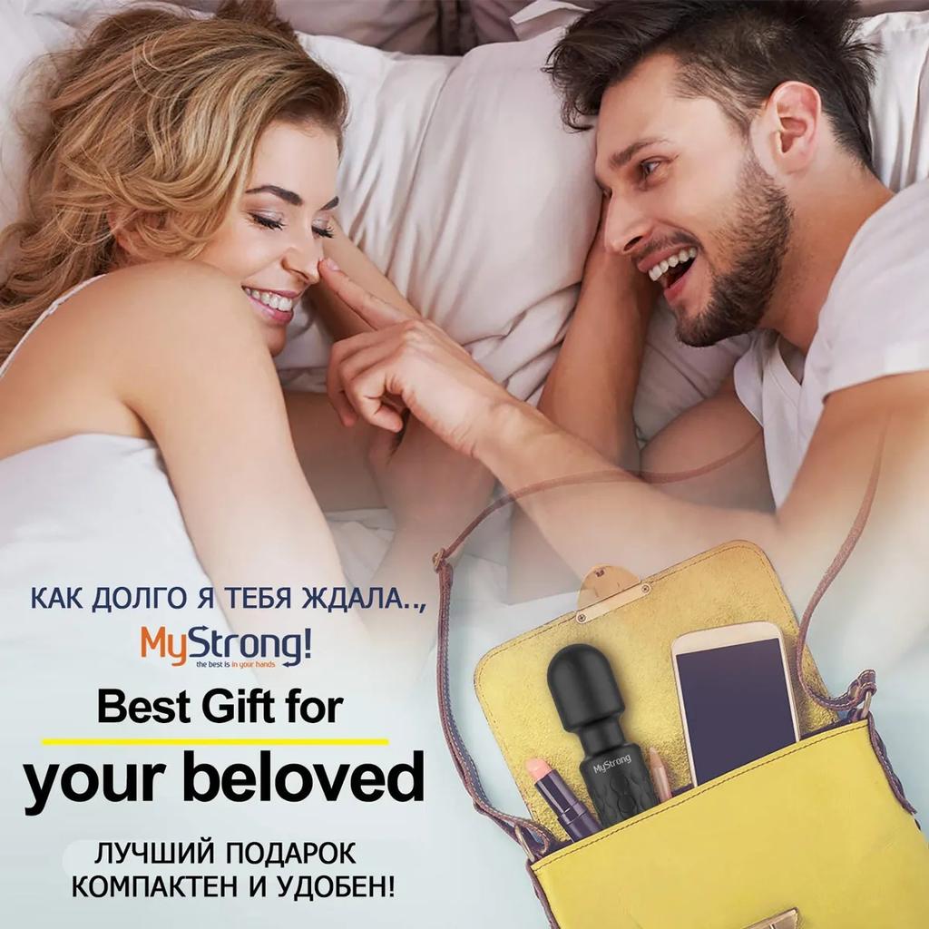 Silicone Powerful AV Vibrator, Female Nipple Clitoris G-spot Stimulation Masturbator, Couples Adult Sexy Sex Toys, Sex Toys 18+