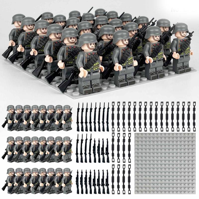 Building Army Square Block Toy Set Classic And Exquisite Particle Square Doll