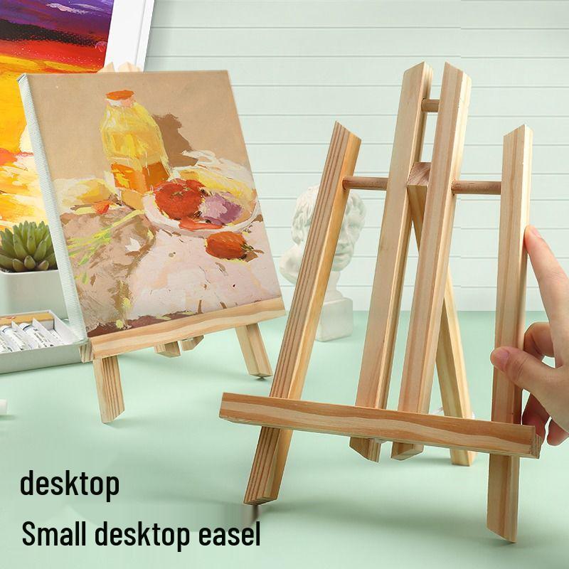 Wooden Foldable Mini Tabletop Easel for Painting and Sketching