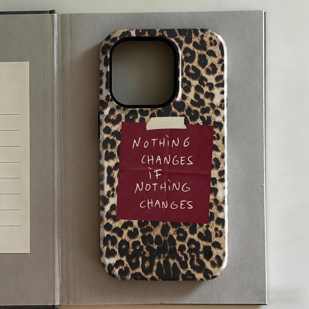 Luxury Clmj Fashion Leopard Print Phone Case for iPhone 17 16 15 14 13 12 11 X XS XR Air Pro Max Plus Double-layer Back Cover