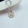 Dust Plug For Phone - Metal Pendant With 26 White English Letters - Dust Plug For Phone Jack,mobile Phone Decorations