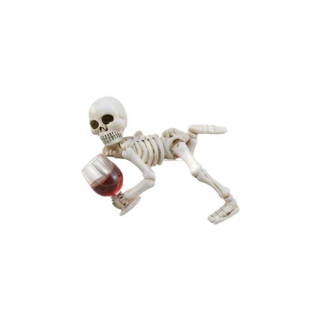 Miniature Skeleton Plant Pot Hugger Resin Halloween Garden Ornament Flowerpot Edge Hanger  Kids